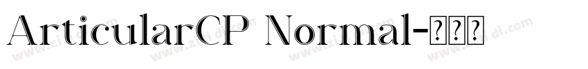 ArticularCP Normal字体转换